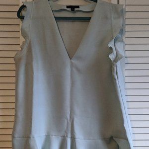 Banana Republic Blue V-neck Sleeveless Top, Sz XL